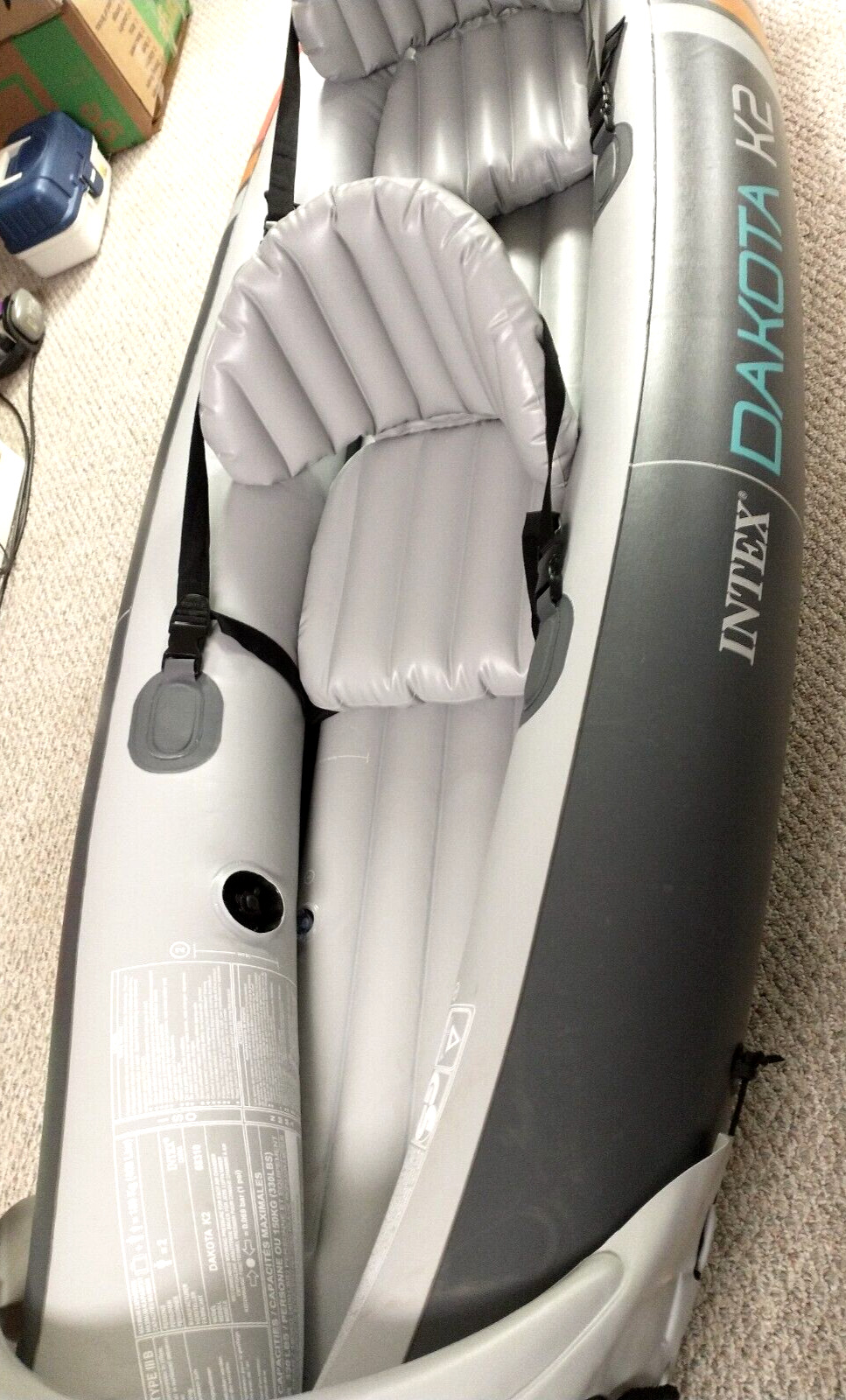 Intex Dakota K2 2-Person Inflatable Kayak with Oars