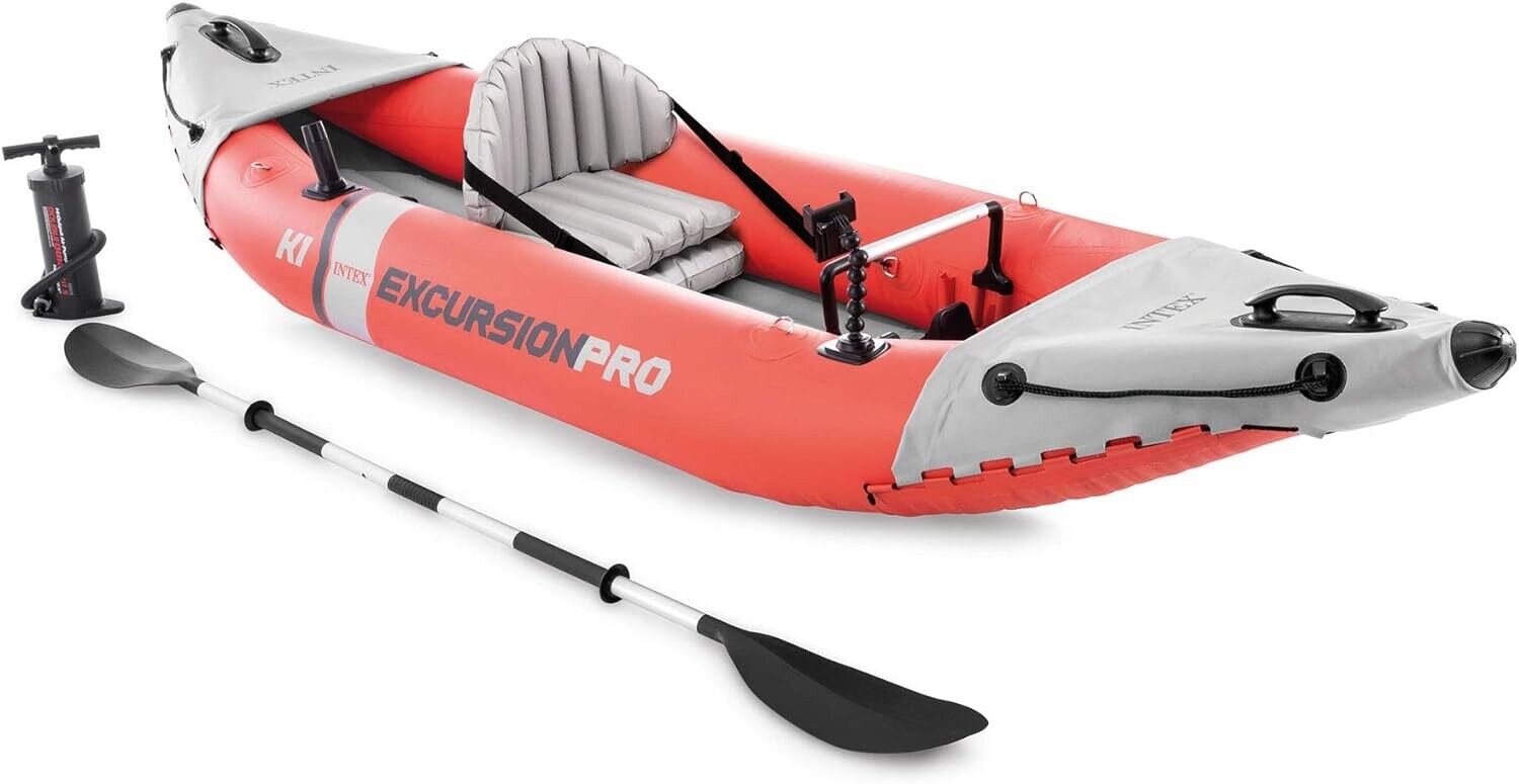 INTEX Excursion Pro Inflatable Kayak with Deluxe Oars