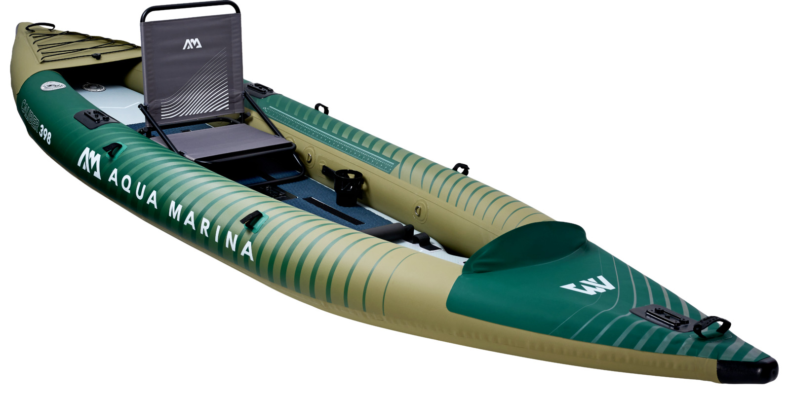 Inflatable Fishing Kayak for 1-2 People, Green