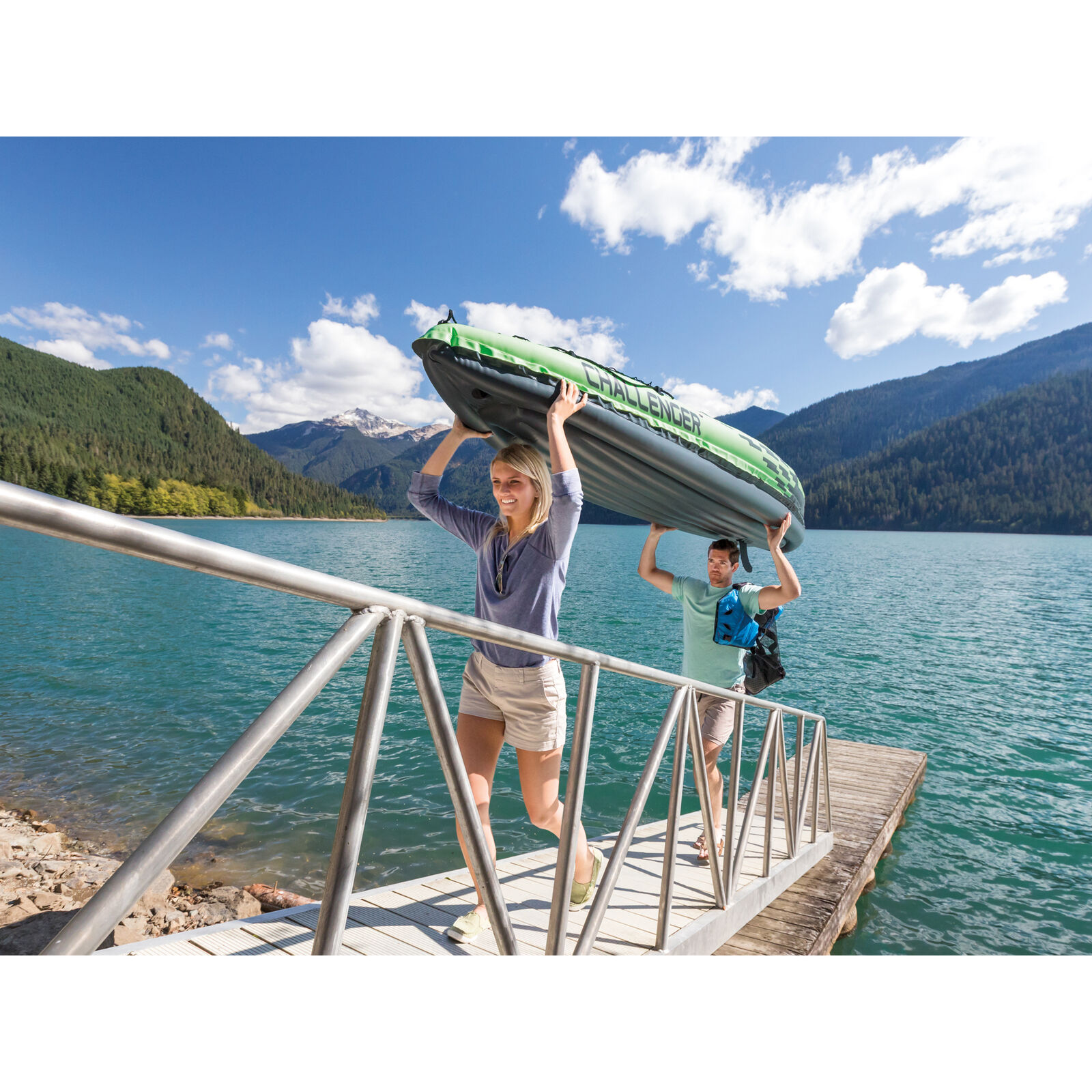 Intex Challenger K2 Inflatable Kayak Kit with Oars