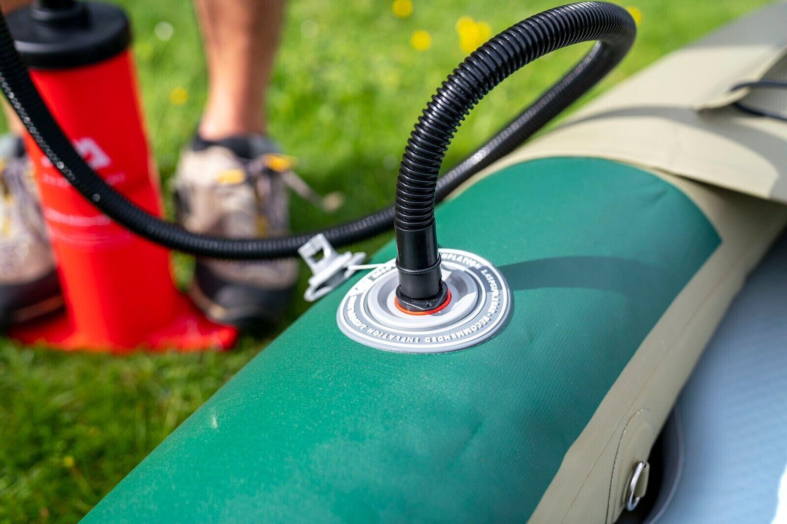 Inflatable Fishing Kayak for 1-2 People, Green