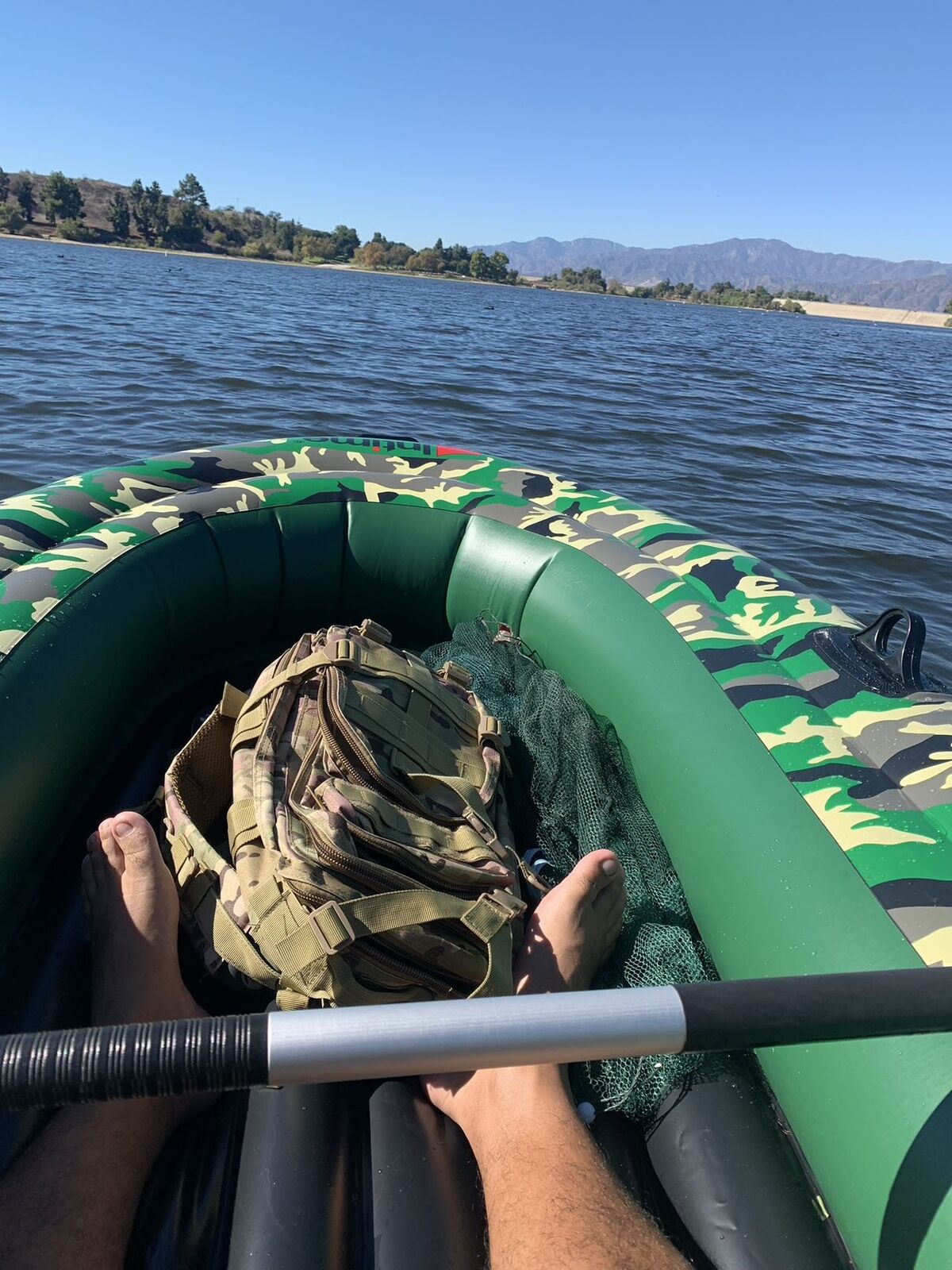 Inflatable Camo Raft Set for 3-4 People