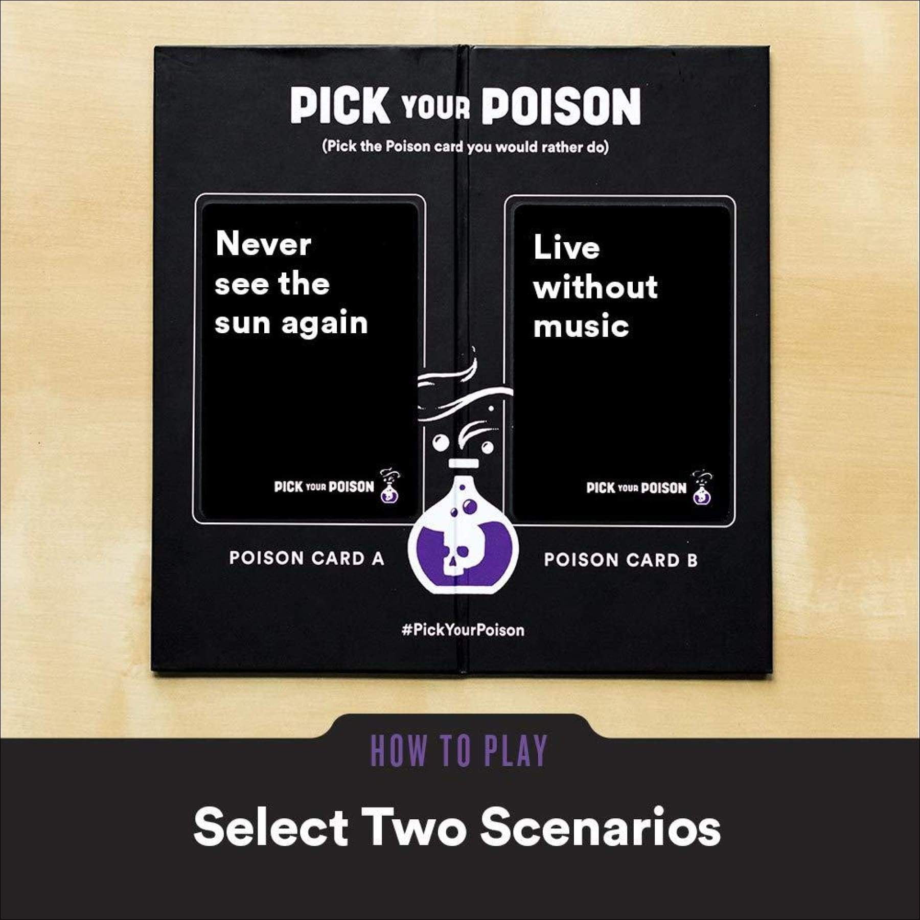 Classic Pick Your Poison Card Game by Player Ten