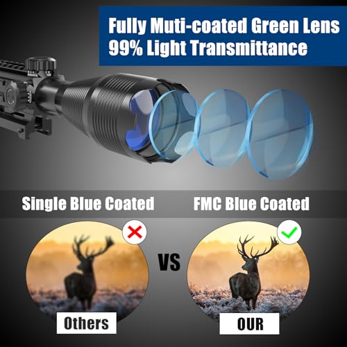 UUQ 4-16x50 Tactical Scope with Holographic Red Dot