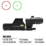 Red Green Dot Sight with G33 Magnifier Combo