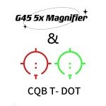 Hybrid Green Red Dot & G45 Magnifier Combo