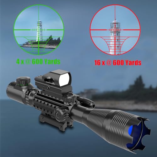 UUQ 4-16x50 Tactical Scope with Holographic Red Dot