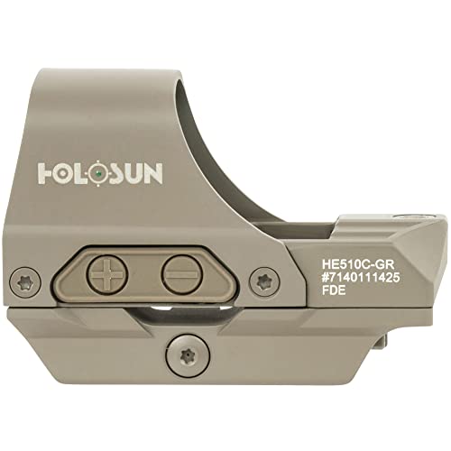 HOLOSUN HS510C-FDE-G Green Circle Dot Holographic Sight