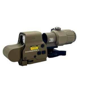 Green Red Dot Sight with 3X Magnifier Combo