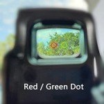 Green Red Dot Sight with 3X Magnifier Combo