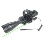 Tactical Red/Green Holographic Rifle Scope Combo