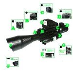 Tactical Red/Green Holographic Rifle Scope Combo