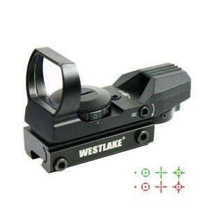 Tactical Red Green Dot Holographic Sight with 4 Reticles