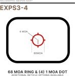 EO Tech EXPS3-4 Red Dot Sight Bundle