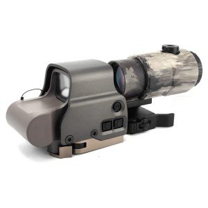 Red Green Dot Sight with 5X Magnifier Combo
