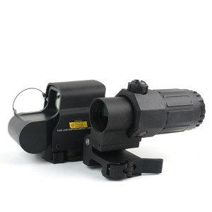Red Green Dot Holographic Sight with 3X Magnifier