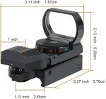 Tactical Red Green Dot Holographic Sight Scope