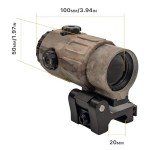 Bravary Red & Green Dot Holographic Sight Combo