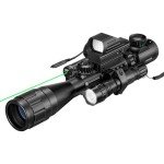 MidTen 3-9x40 Rangefinder Reflex Scope Combo