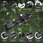 MidTen 3-9x40 Rangefinder Reflex Scope Combo