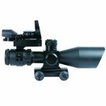 2.5-10X40 Rifle Scope with Red Dot Sight
