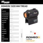 SIG SAUER Romeo5 1x20mm Waterproof Red Dot Sight