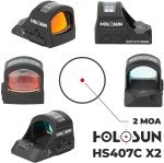 Holosun HS407C X2 2 MOA Red Dot Sight