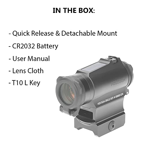 Holosun HS515CM Multi-Reticle Circle Dot Micro Reflex Sight