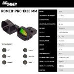 Sig Sauer Romeo1 Pro 3 MOA Red Dot Sight