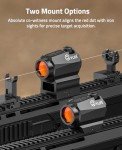 JackalHowl 2 MOA Red Dot Sight for Picatinny