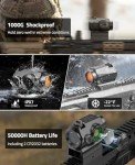 JackalHowl 2 MOA Red Dot Sight for Picatinny
