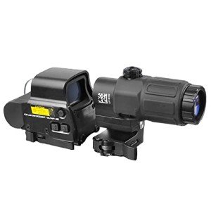 Holographic Red Dot Sight with 3X Magnifier Combo