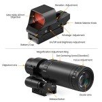 Feyachi M37 Red Dot Sight & Magnifier Combo