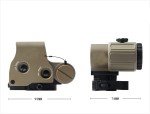 558+3X Green/Red Dot Holographic Sight Combo