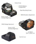 CVLIFE WolfCovert M04 Motion Awake Red Dot Sight