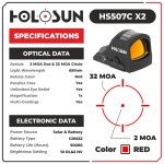 Holosun HS507C X2 Micro Reflex Sight