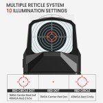 VOTATU RMD502-R Red Dot Sight with Multiple Reticles