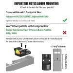 VOTATU 3 MOA Red Dot Sight for Pistols