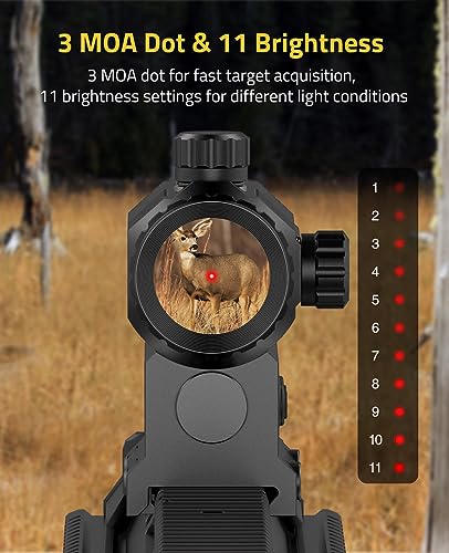 CVLIFE 3 MOA Red Dot with 3X Magnifier