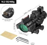 CVLIFE 4x32 Prism Scope with Illuminated Reticle