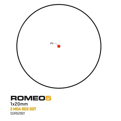 SIG SAUER ROMEO5 1X20mm Red Dot Sight - Tactical, Illuminated 2 MOA