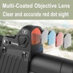 Compact Red Dot Sight with Adjustable Brightness