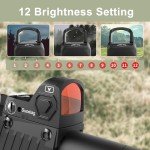 Compact Red Dot Sight with Adjustable Brightness
