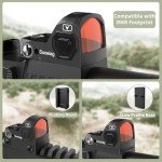 Compact Red Dot Sight with Adjustable Brightness