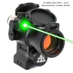 AT3 LEOS Red Dot Sight with Green Laser