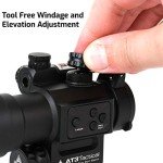 AT3 LEOS Red Dot Sight with Green Laser