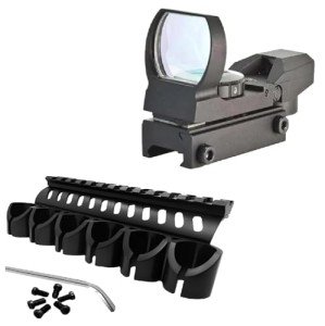 Dual Set: Shell Holder & Tactical Red Dot Sight