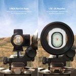 Feyachi M57 1.5X-5X Magnifier with V90 Red Dot