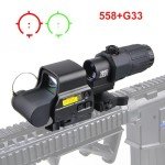 Combo 558 Holographic Sight + 3X Magnifier Kit