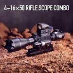 PINTY 4-in-1 Illuminated Rifle Scope Combo